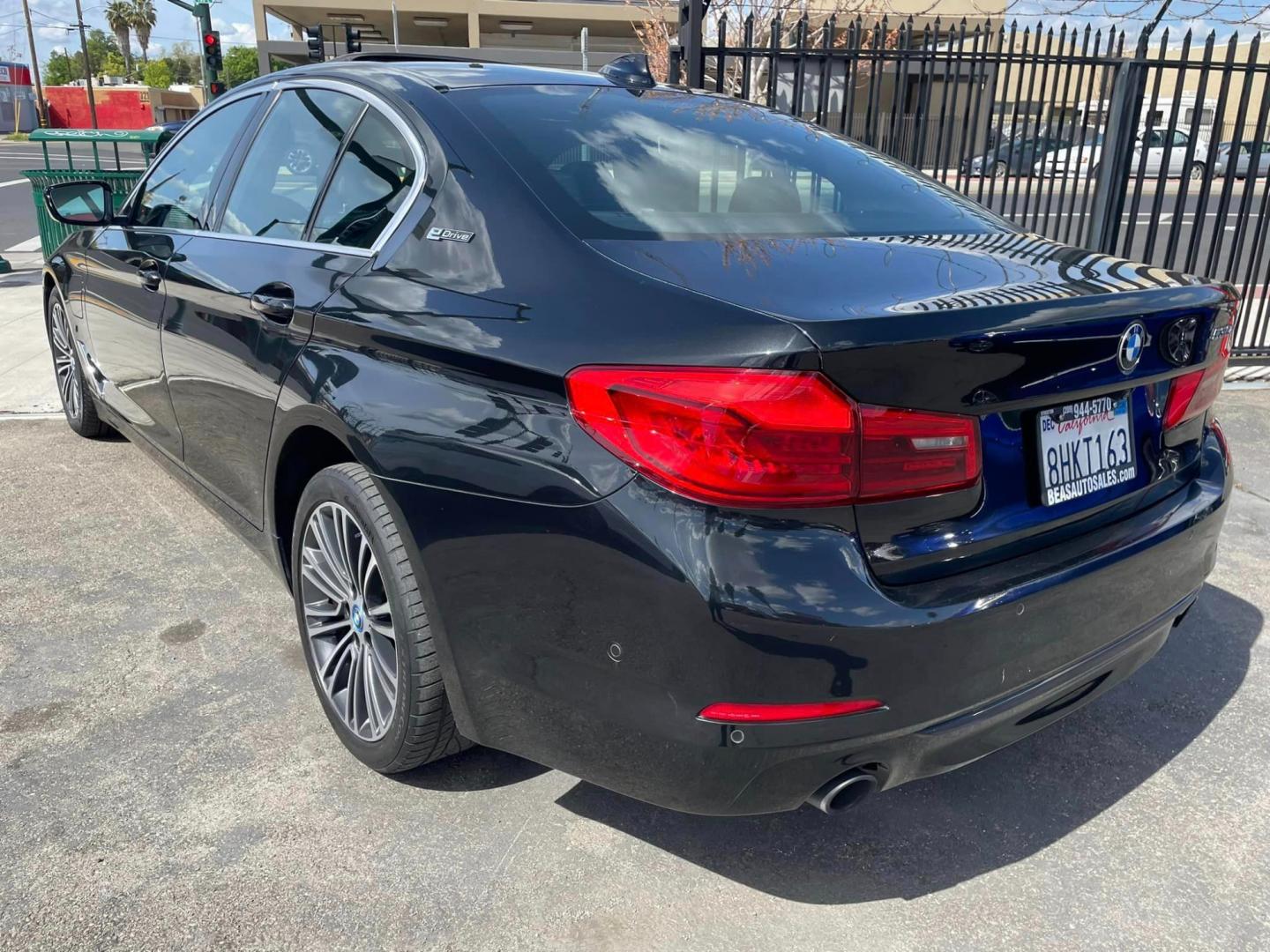 2019 BLACK /BLACK BMW 5-Series 530e iPerformance (WBAJA9C59KB) with an 2.0L L4 DOHC 16V TURBO HYBRID engine, 8A transmission, located at 744 E Miner Ave, Stockton, CA, 95202, (209) 944-5770, 37.956863, -121.282082 - PLUS TAXES AND FEES - Photo#11